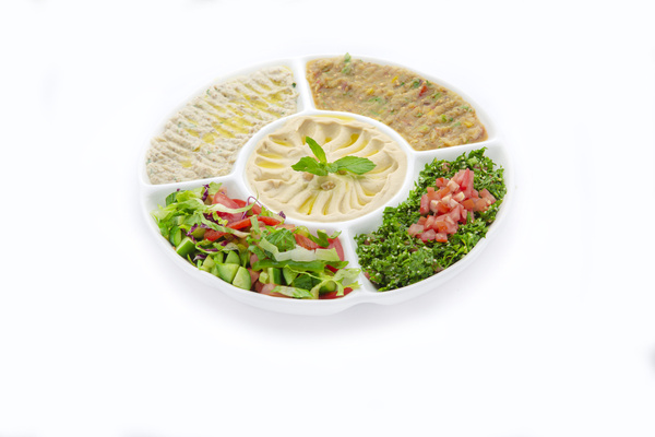 صحن مقبلات مشكلة